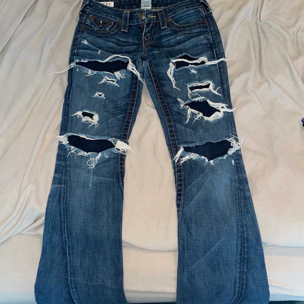 True religion patchwork Joey jeans